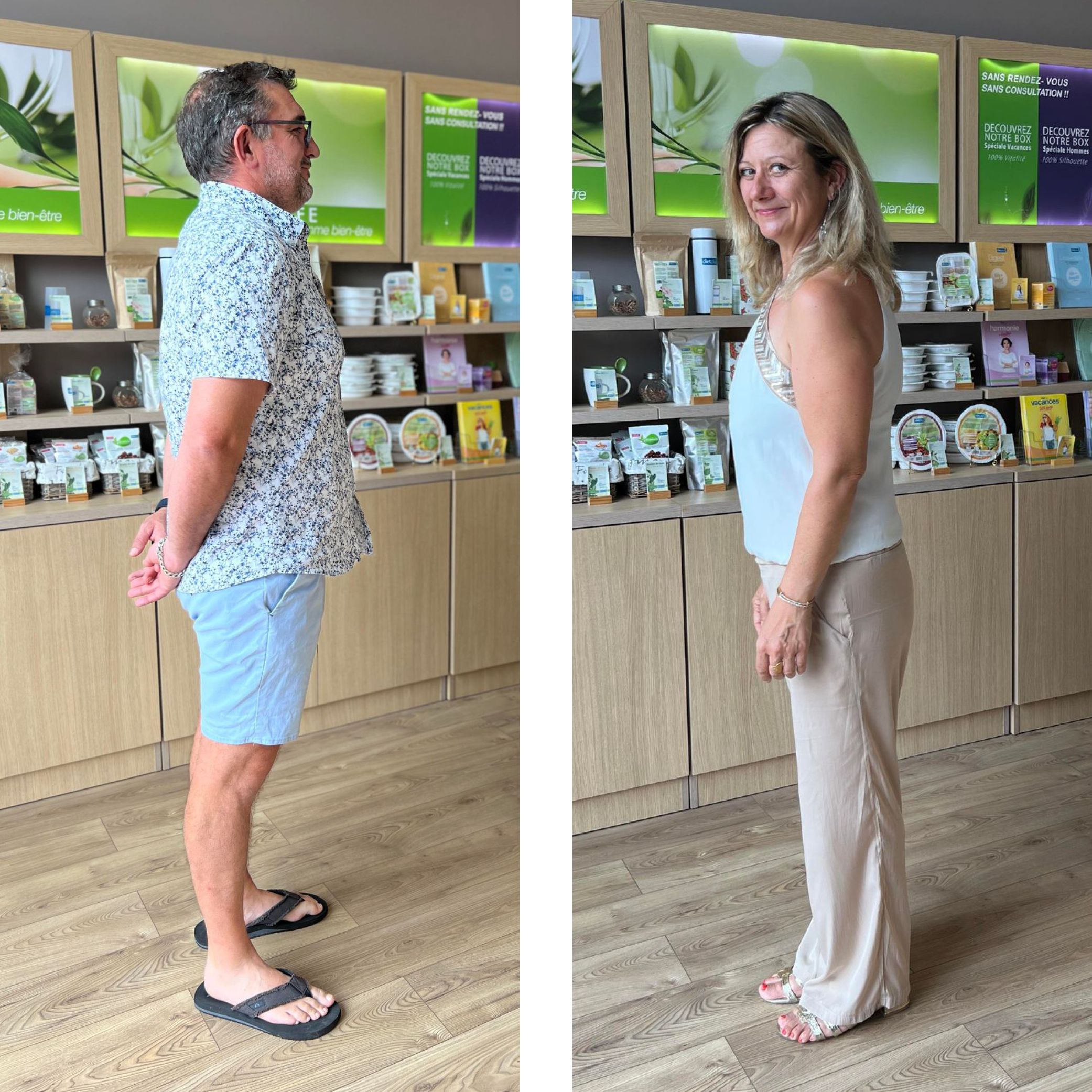 Michaël et Séverine après leur rééquilibrage alimentaire