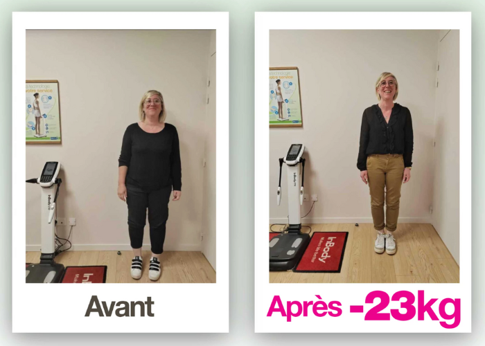 Celine, ambassadrice dietplus qui a perdu 23 kilos grâce au rééquilibrage alimentaire.